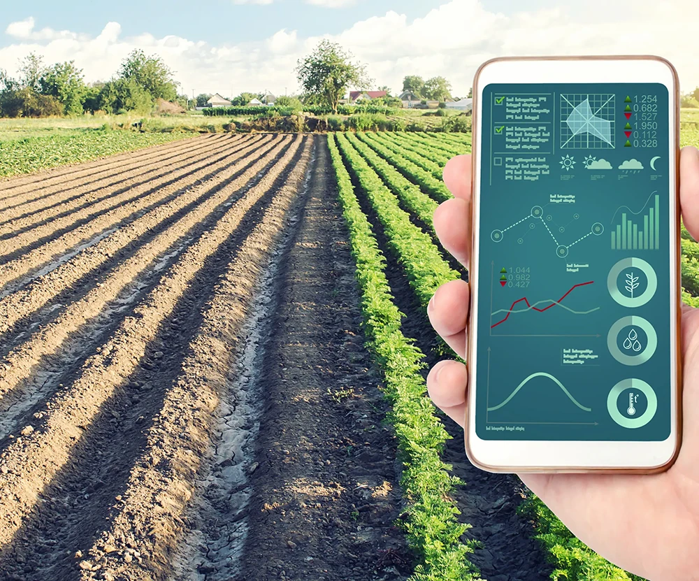 Farm Tech, A Person with a Phone Looking at Data - Michigan Israel Business Accelerator